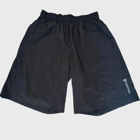 Russell Men's L black casual workout lightweight shorts‎ with pockets - Picture 1 of 7